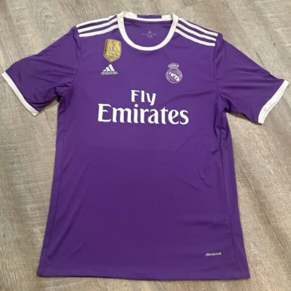 adidas Other - Adidas Real Madrid Away 2016 FIFA World Champions Soccer Jersey Mens Size XL